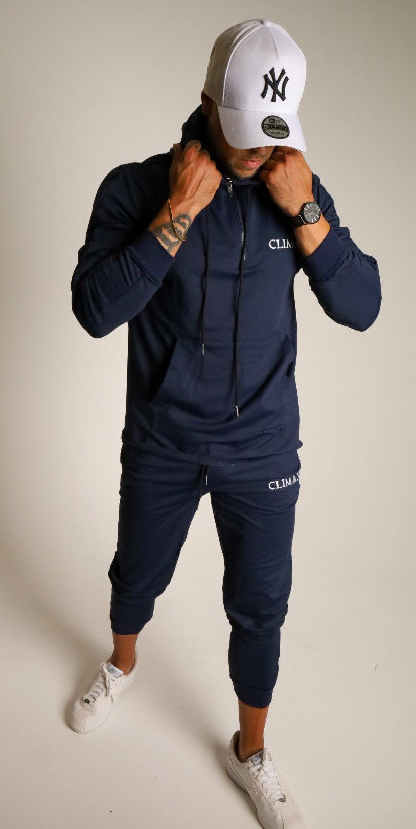 Climax Navy Nylon Tracksuit